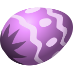 Purple Easter egg