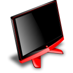 Generic Gaming LCD monitor clip art