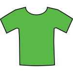 Green t-shirt vector graphics