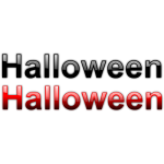 Halloween black and red signs vector graphics