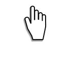 Hand cursor vector illustration