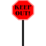 keep out