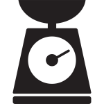 Kitchen scale icon