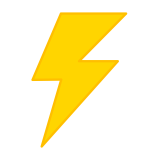 Lightning symbol vector image