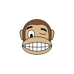 Winking monkey