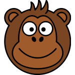 Monkey caricature