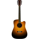 Guitar vector drawing