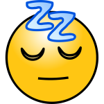 Sleeping face emoticon