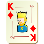 King of diamonds vector image