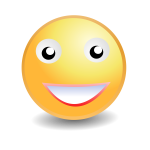 Smiley ladyface vector image