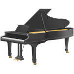 Vector clip art of a grand piano