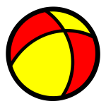 Ball icon vector drawing