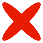 Red remove symbol