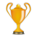 Award trophy vector illustration