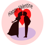 Happy Valentine vector illustration