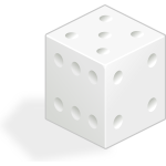 White dice