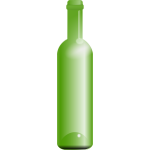 Green bottle vector image