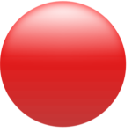 Simple Glossy Circle Button Red