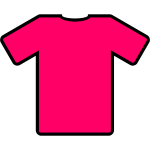 Pink t-shirt vector image