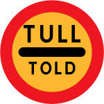 Tull told vector road sign