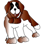 Saint Bernard dog