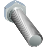 Vector illustration of screw from two angles