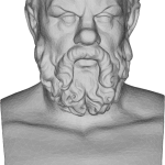 Socrates Bust 3D statue