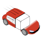 Vector image of speedy eraser