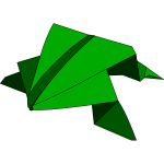 Origami frog