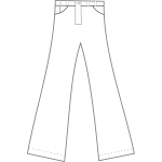 Bootleg pants vector image