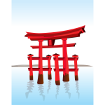 Torii vector clip art