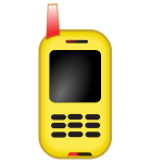 Toy mobile phone phone vector clip art