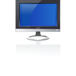 LCD monitor vector drawing