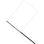 White flag vector image