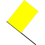 Vector image of yellow flag