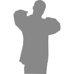 Silhouette vector illustration of rapper