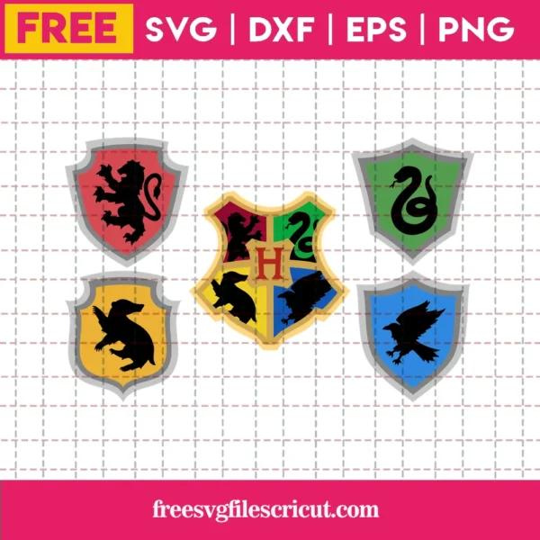 Free Harry Potter House Crests