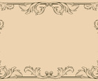 Hand Draw Style Art Nouveau Frame Background