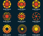 Set of Sun Logo Concept