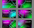 Modern Neon Business Card Template