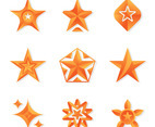 Star Icon Set Template