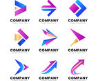 Gradient Arrow Logo Set