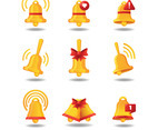 Gold Bell Icons Collection