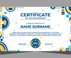 Flat Modern Certificate Template