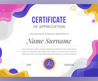 Flat Modern Certificate Concept