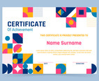 Flat Modern Certificate