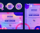 Gradient Modern Certificates Template