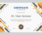 Creative Modern Certificate Concept