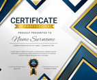 Modern Blue Certificate Template