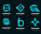 Abstract Logo Element with Gradient Concept